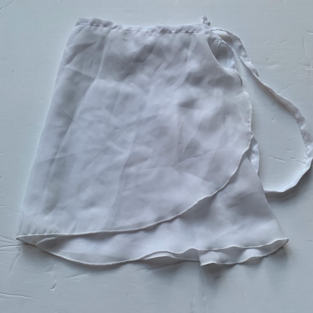 Capezio White Ballet Wrap Skirt